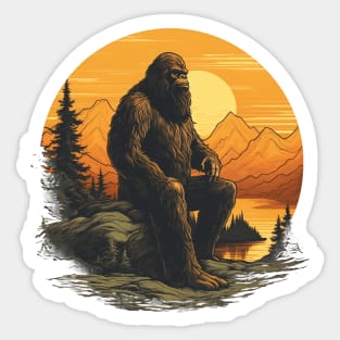 Real Bigfoot Mythical Cryptid Creature Sticker